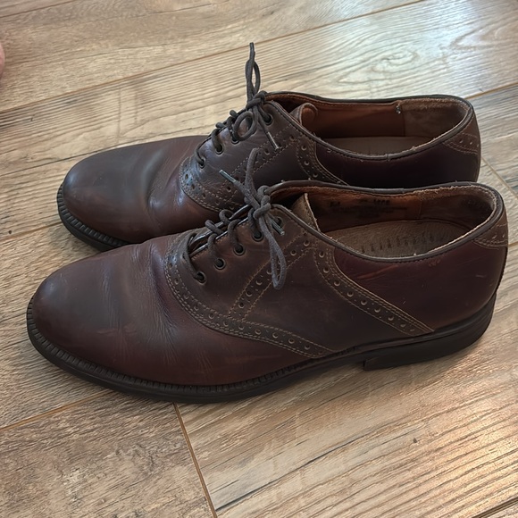 Johnston & Murphy Dress Shoes Mens 10 M Passport Saddle Oxford Brown Low 20-3606 main image 5